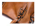 R&B | Vintage große Kapazität Handtasche aus weichem Material mit Schulterriemen