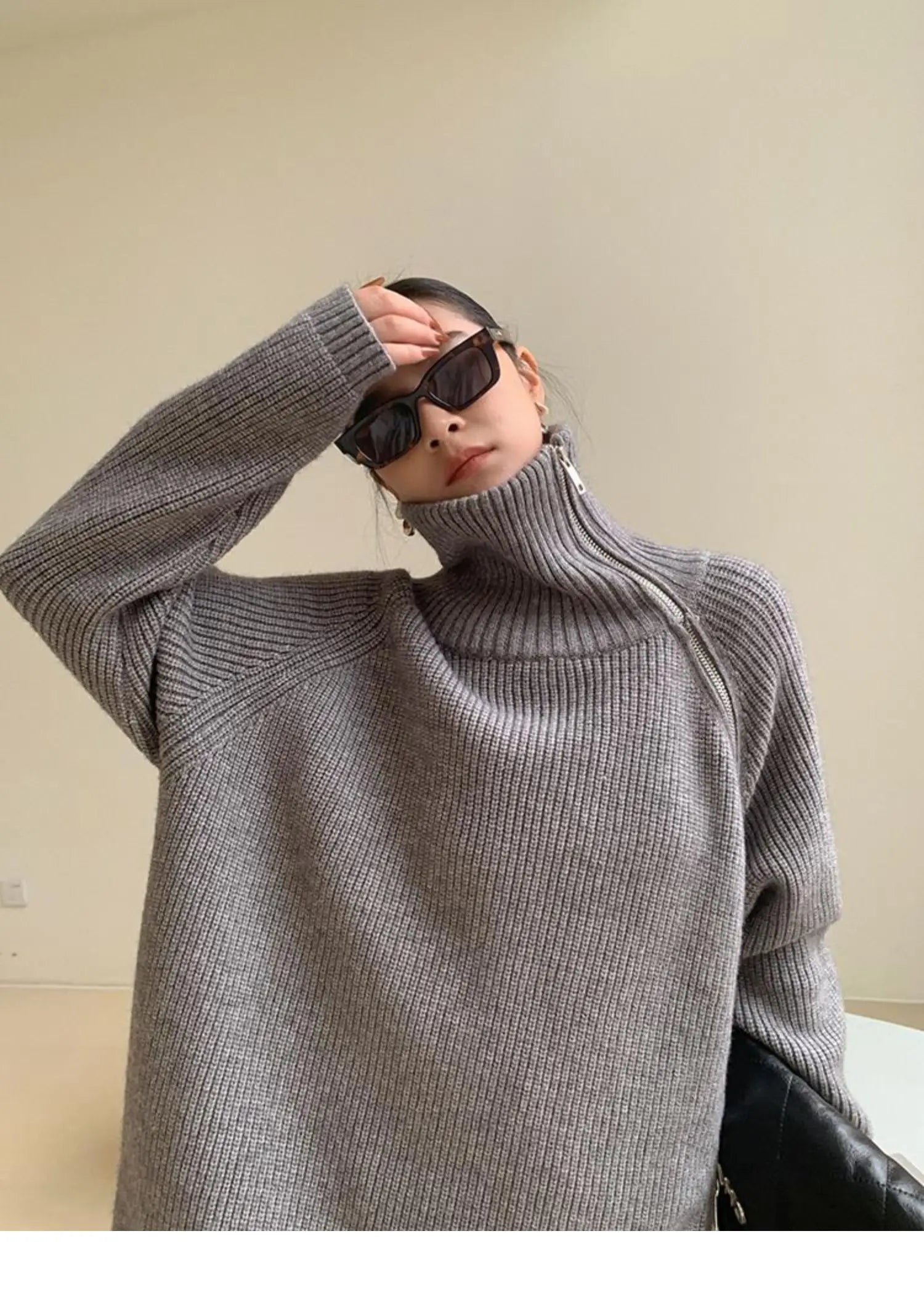 R&B | Pullover mit Stehkragen