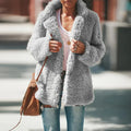 R&B | Fleece Mantel Beige Bequem und Modisch