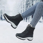R&B | Plattform Outdoor Schnee Stiefel mit Fleece Warmen Knöchel Keil