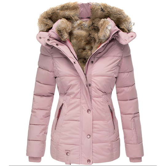 R&B | Stilvolles schlankes Jacket mit Fellkragen für Frauen