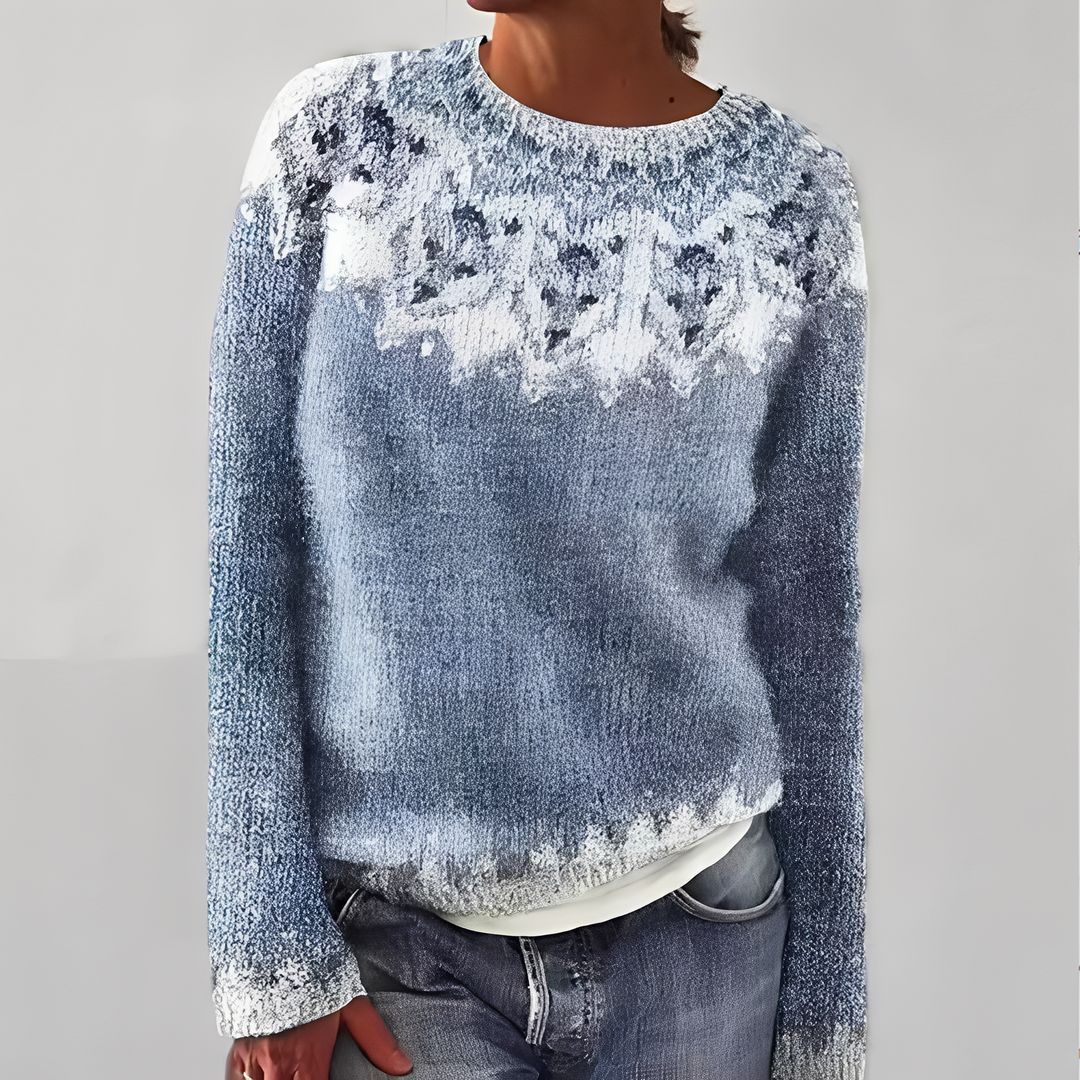 R&B | Klassischer Damenpullover mit Muster