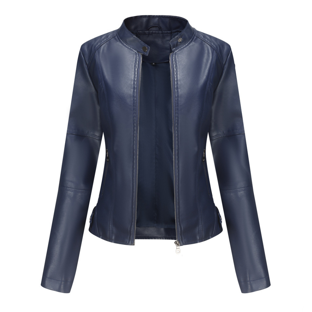 R&B | Stylische, Slim Fit Lederjacke für Frauen