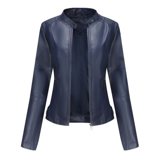 R&B | Stylische, Slim Fit Lederjacke für Frauen