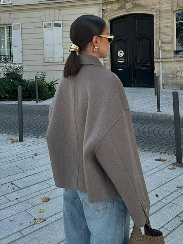 R&B | Übergröße Wollmischjacke