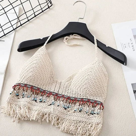 R&B | Häkel Bikini Bh Im Boho Stil mit Quaste