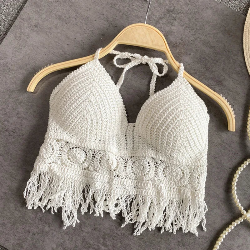 R&B | Häkel Bikini Bh Im Boho Stil mit Quaste