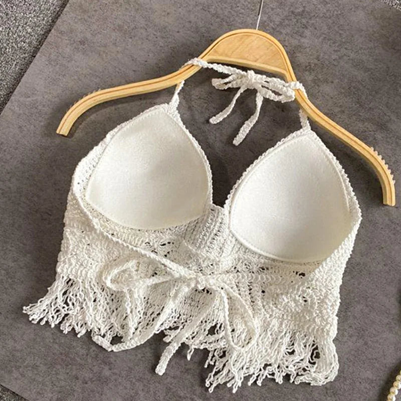 R&B | Häkel Bikini Bh Im Boho Stil mit Quaste