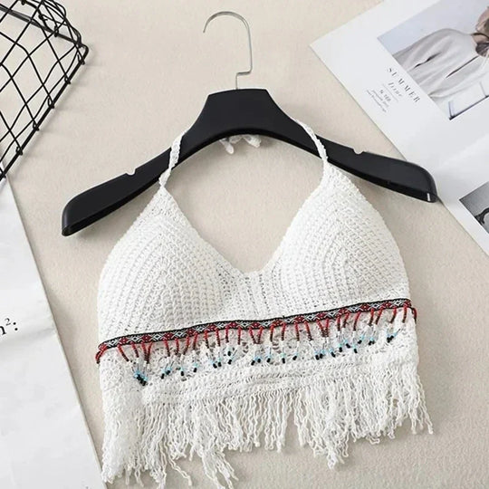 R&B | Häkel Bikini Bh Im Boho Stil mit Quaste