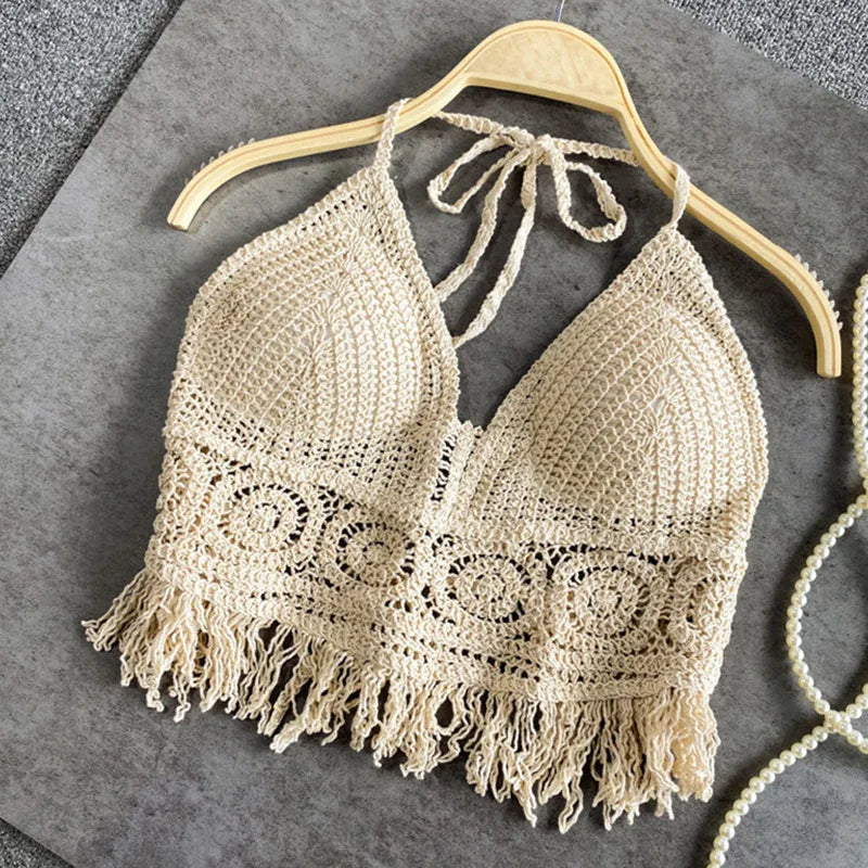 R&B | Häkel Bikini Bh Im Boho Stil mit Quaste