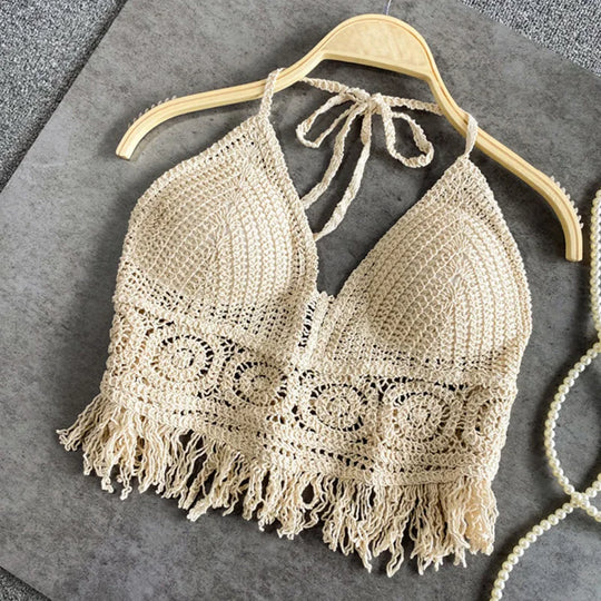 R&B | Häkel Bikini Bh Im Boho Stil mit Quaste