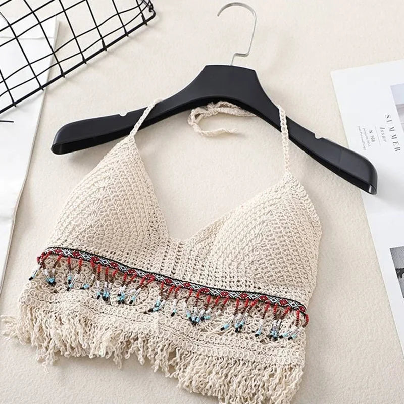 R&B | Häkel Bikini Bh Im Boho Stil mit Quaste