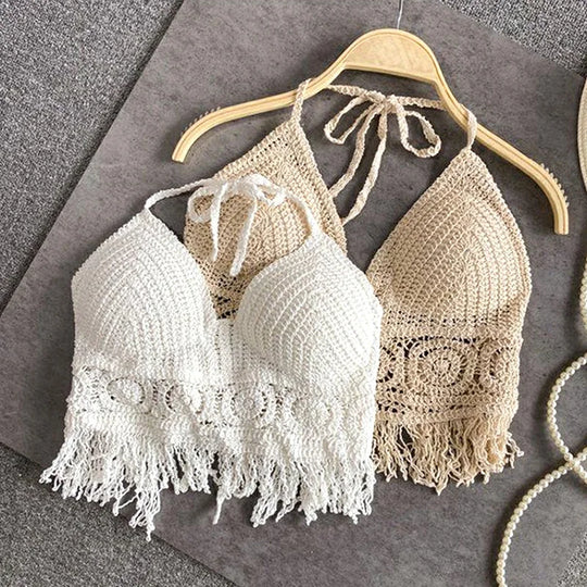 R&B | Häkel Bikini Bh Im Boho Stil mit Quaste