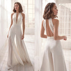 R&B | Eleganter Tiefer V-Ausschnitt Jumpsuit