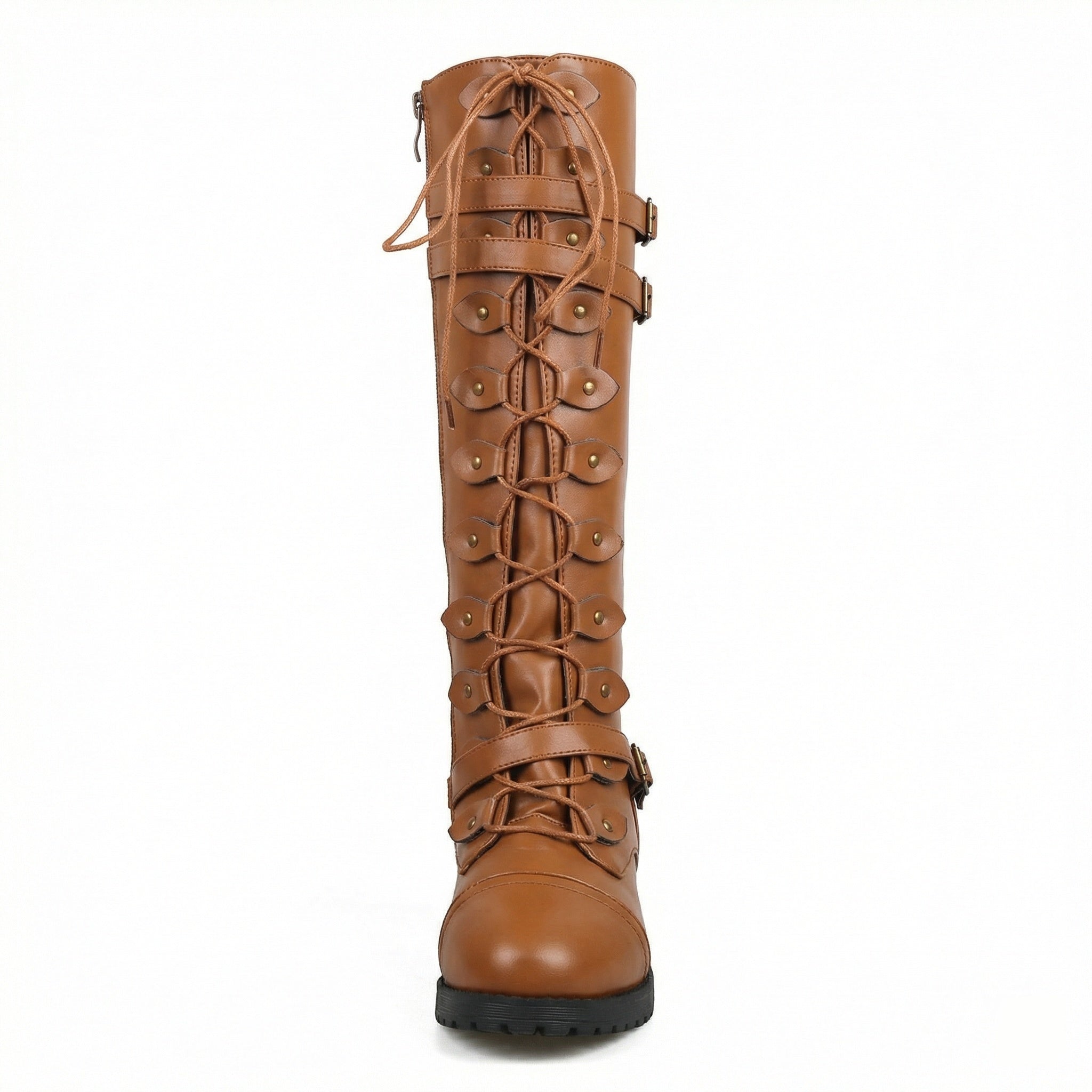 R&B | Retro-Schnürstiefel mit Schnalle