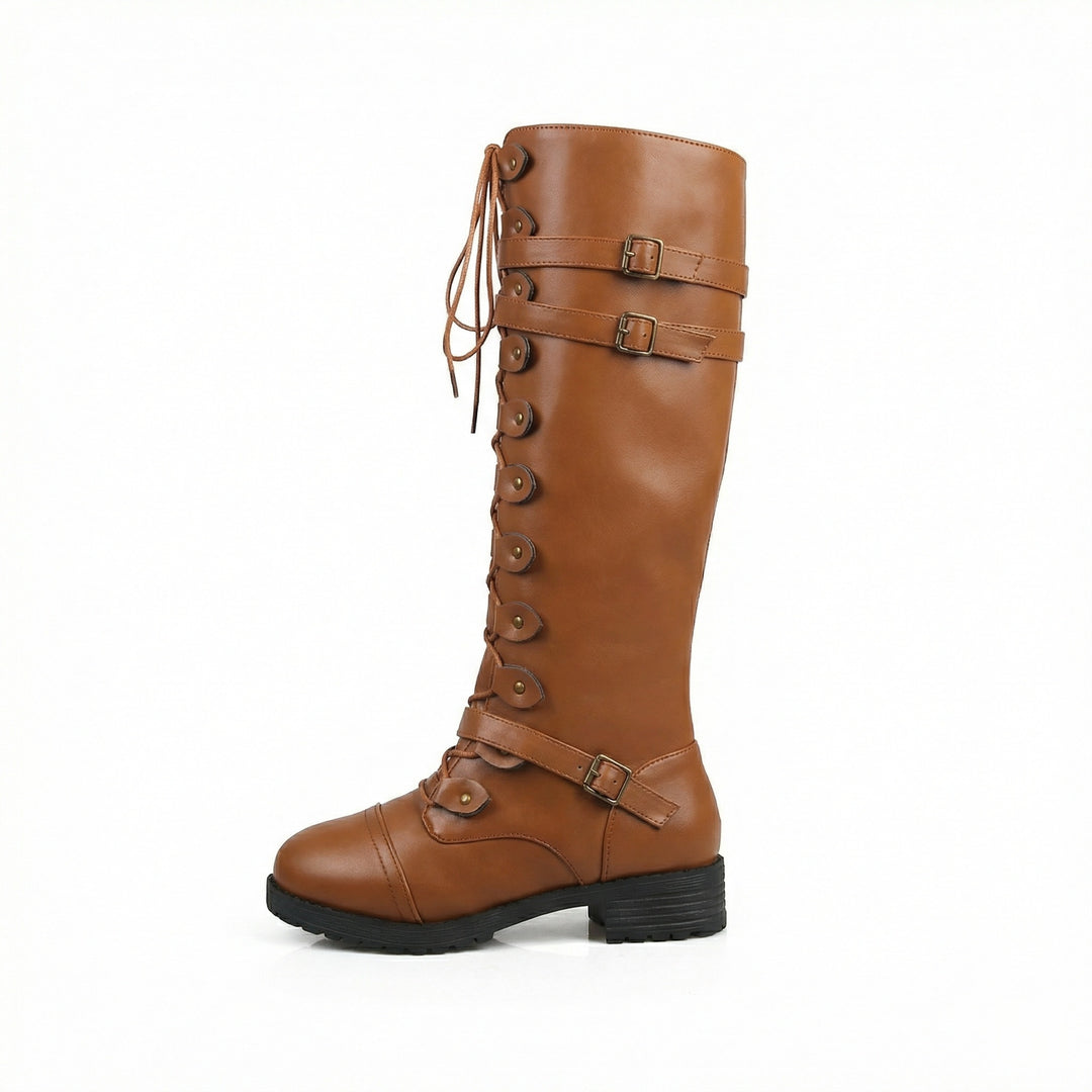 R&B | Retro-Schnürstiefel mit Schnalle