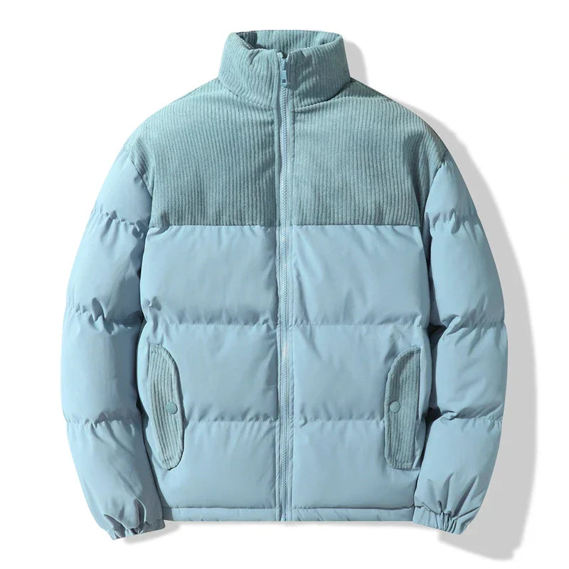 R&B | Gepolsterte Unisex-Jacke mit Corduroy-Details