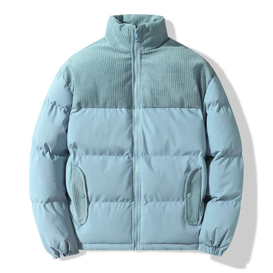 R&B | Gepolsterte Unisex-Jacke mit Corduroy-Details