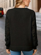 R&B | Solid V-Ausschnitt Strickpullover