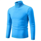 R&B | Stilvoller Rollkragen Einfarbiger Herbstpullover für Männer