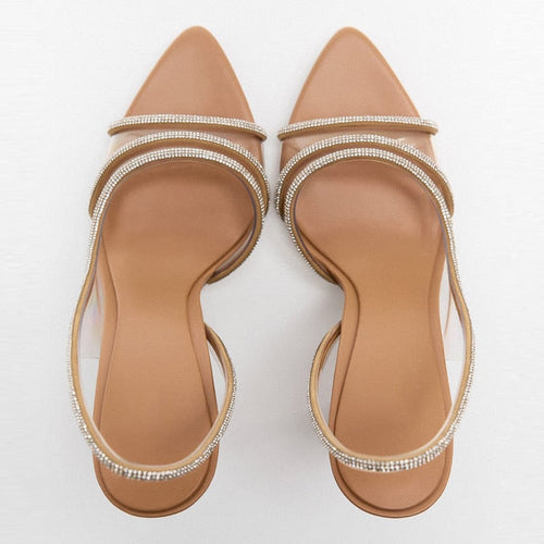 R&B |  Elegante High-Heeled Sandalen - Stiletto Slingback Peep Toe Schuhe