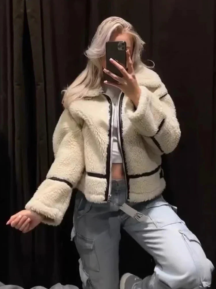 R&B | Lässiger Lambswool Mantel