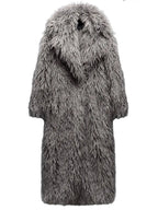 R&B | Fellmantel - Vintage Lange Warme Winterjacke, Schicke Streetwear