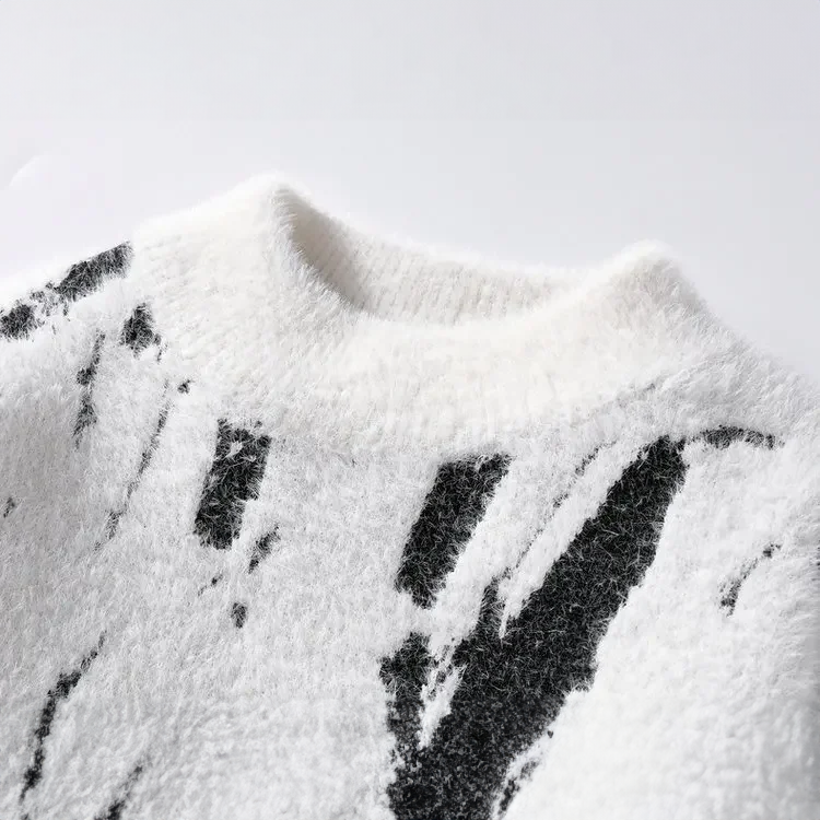 R&B | Abstrakte Strickjacke Weich und Trendy Perfekt für Den AlltagsgR&Brauch