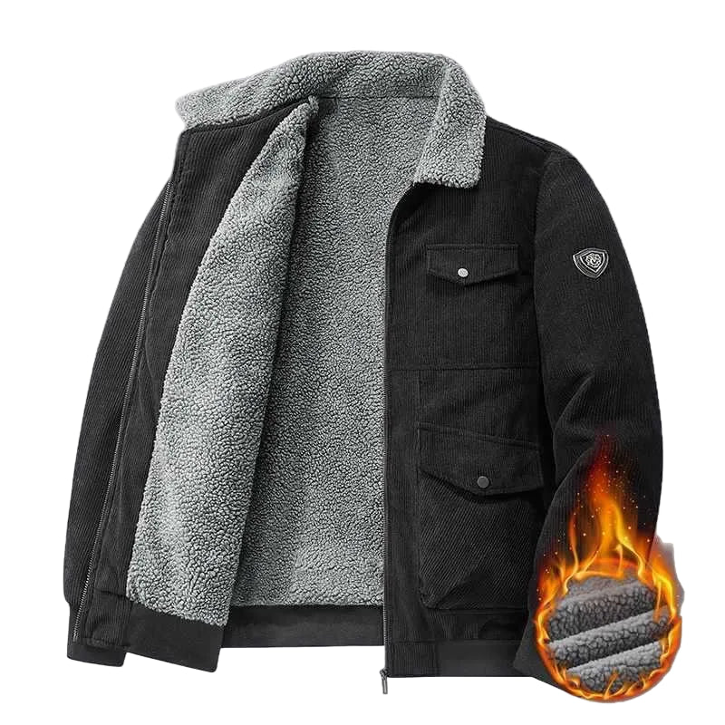 R&B | Winterjacke mit Fleece-Innenfutter - Modische Freizeitjacke für Kalte Tage