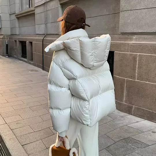 R&B | Pufferjacke - Hoher Kragen - Oversized Fit - Gepolstert und Warm
