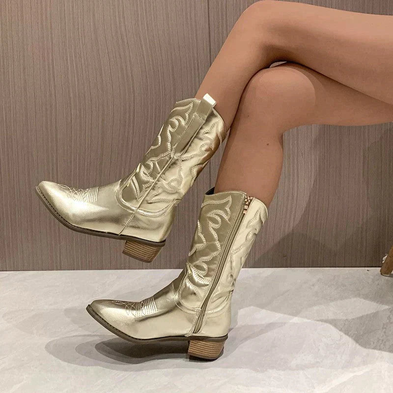 R&B | Elegante Bequeme Cowboy Stiefel