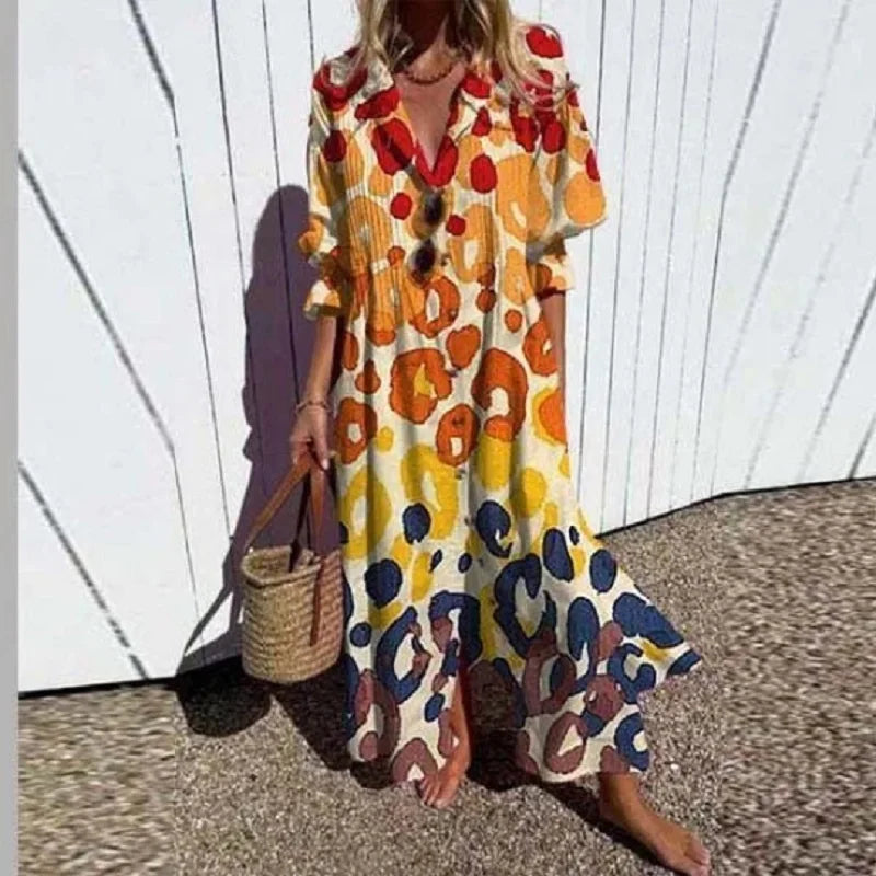 R&B | Luxuriöses Frühlings-Bohemian-Kleid