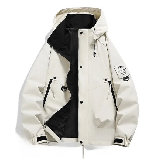 R&B Kapuzen-Windbreaker Jacke