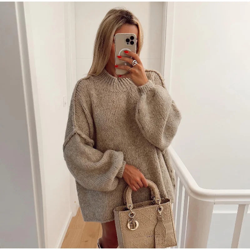 R&B - Flauschiger Oversize Strickpullover