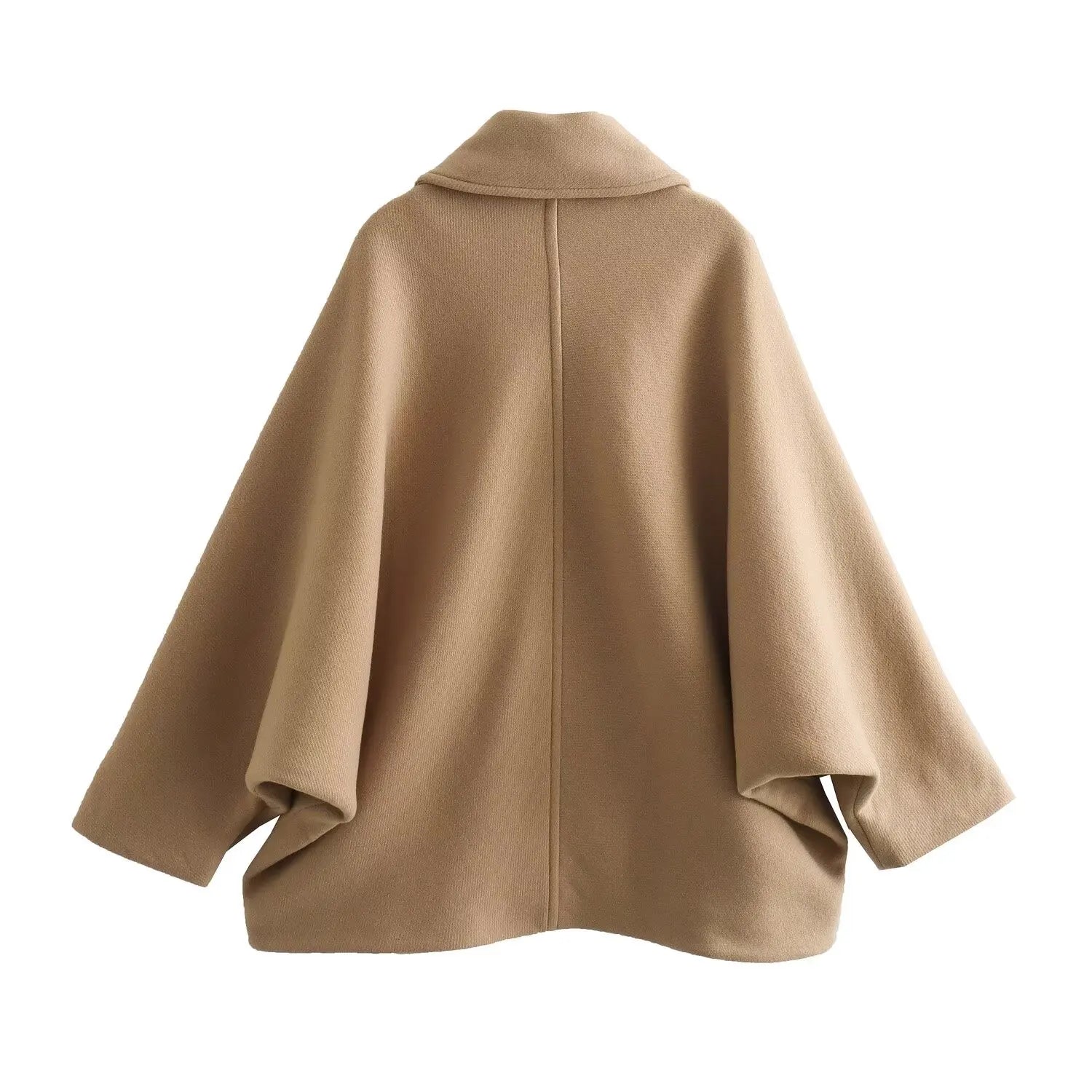 R&B | Elegantes Damen-Cape mit Knöpfen und Wollmischung