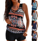 R&B | Stilvolles Geometrisches Tankini-Set