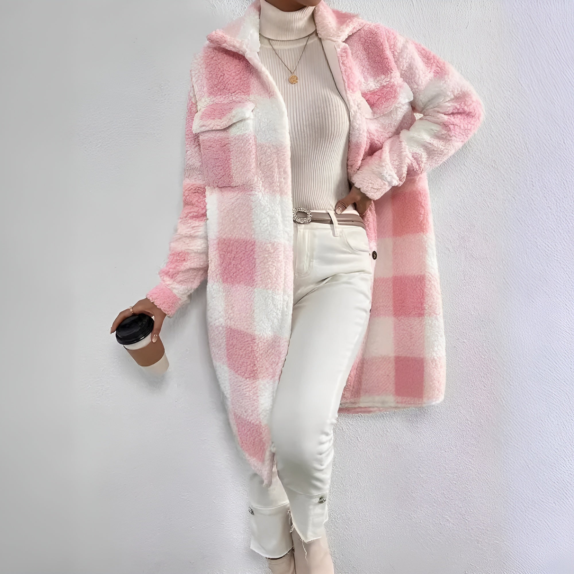 R&B | Karierter Mantel für Damen