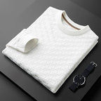 R&B | Stylischer Herbst Waffelstrick Pullover mit Rundhalsausschnitt für Männer