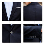 R&B | Locker Geschnittenes Anzug Satz mit Revers Blazer und Hose für Männer