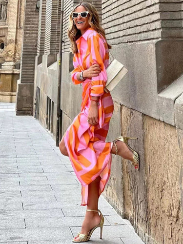 Langärmeliges Maxikleid