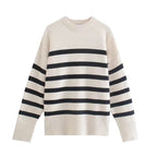 R&B | Gestreifter Pullover Sweater