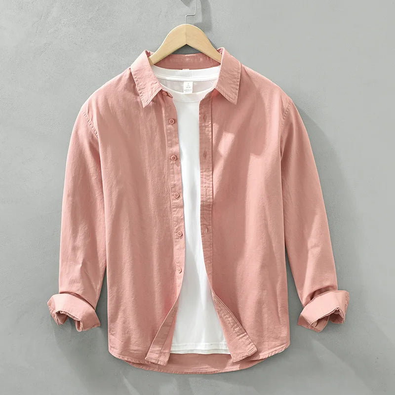 R&B | Lässige Langarmhemd Baumwolle Zeitloses Design