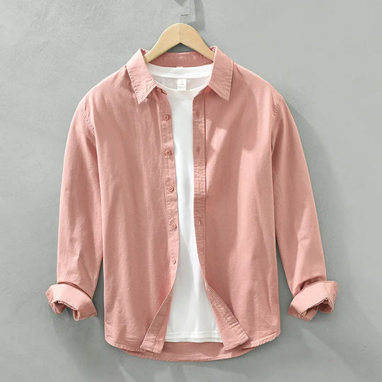 R&B | Lässige Langarmhemd Baumwolle Zeitloses Design