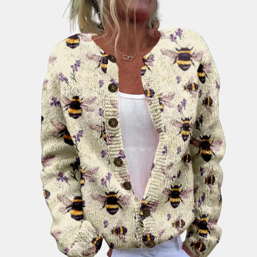R&B | Schicke Bedruckte Strickjacke