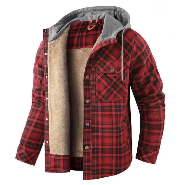 R&B | Warm kariert Hemdjacke