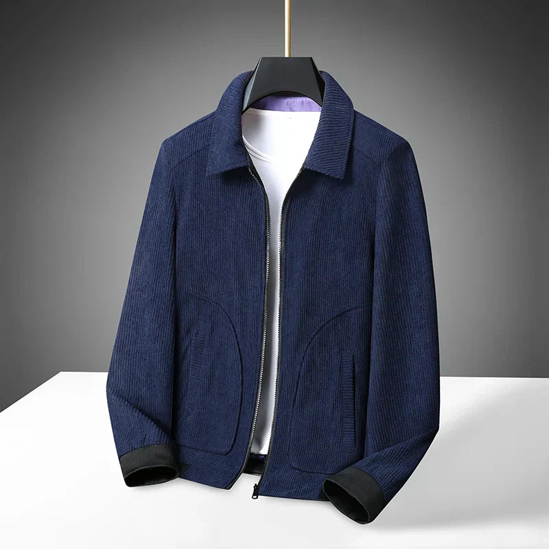 R&B | Cordjacke für Herren mit Reißverschluss