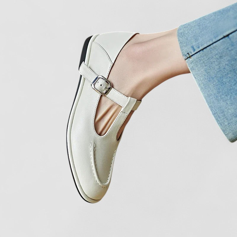 Orthopädische Mary Jane Schuhe mit niedrigem Absatz R&B