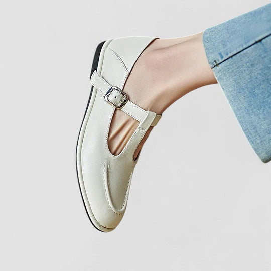 Orthopädische Mary Jane Schuhe mit niedrigem Absatz R&B