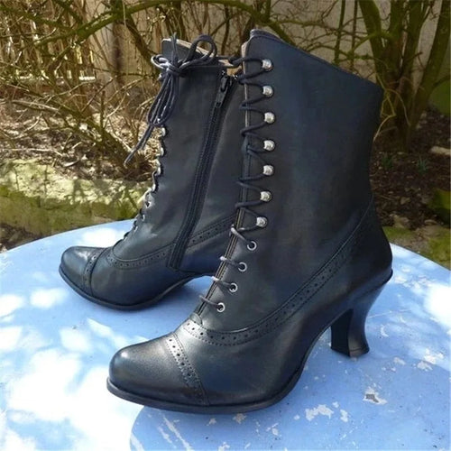 R&B | Viktorianische Schnürstiefel mit Absatz