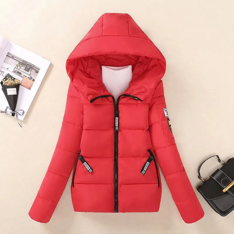 R&B | Gefütterte Winterparka mit Kapuze Warme Jacke